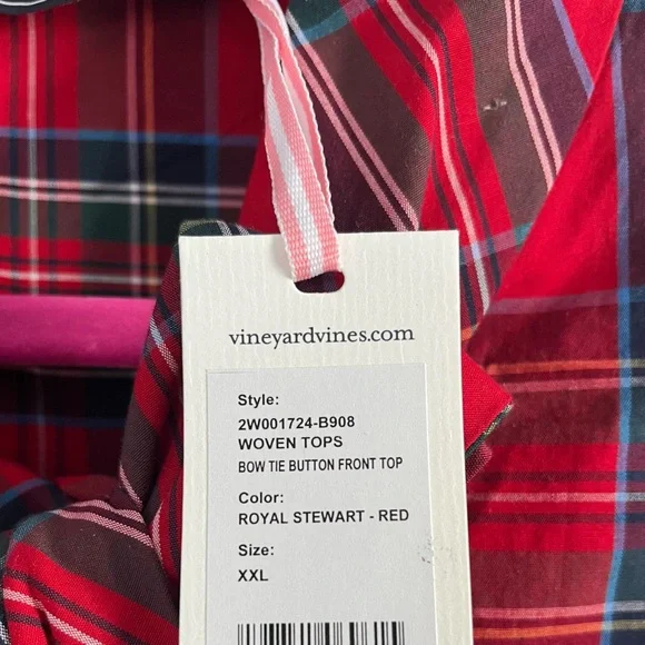 Women’s vineyard vines plaid top - Picture 5 of 5